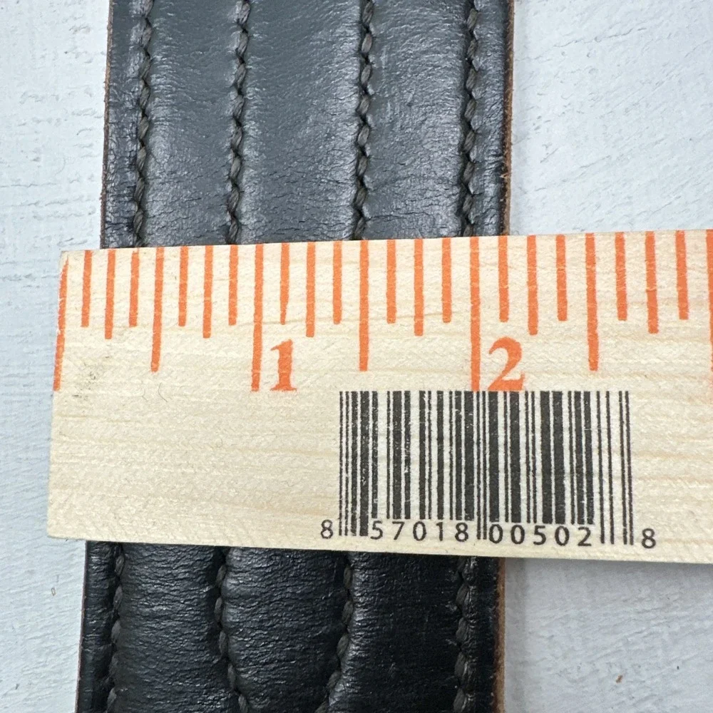 VTG Jay-Pee Sam Browne Duty Belt Size 42 Police Black Leather 2 1/4